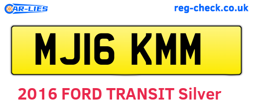 MJ16KMM are the vehicle registration plates.