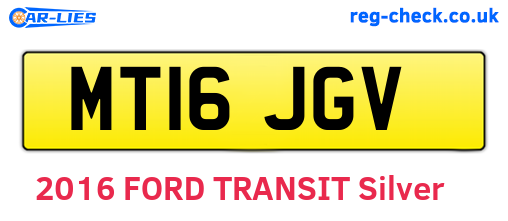 MT16JGV are the vehicle registration plates.