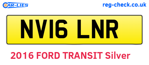 NV16LNR are the vehicle registration plates.