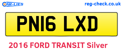 PN16LXD are the vehicle registration plates.
