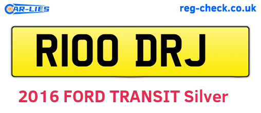R100DRJ are the vehicle registration plates.
