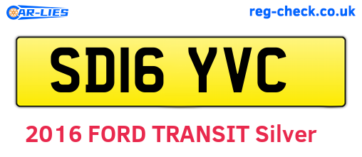 SD16YVC are the vehicle registration plates.