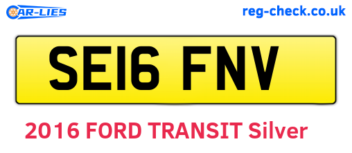 SE16FNV are the vehicle registration plates.