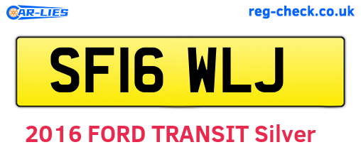 SF16WLJ are the vehicle registration plates.