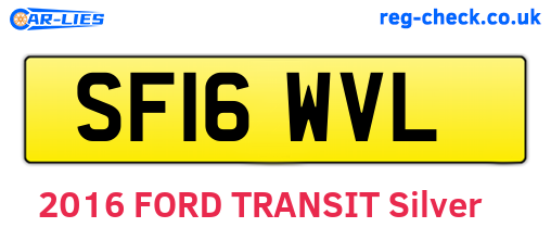 SF16WVL are the vehicle registration plates.
