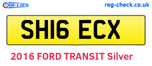 SH16ECX are the vehicle registration plates.