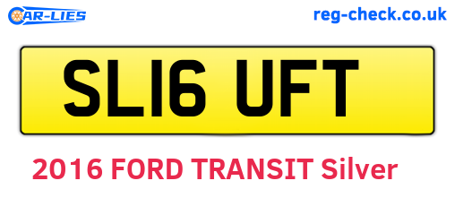 SL16UFT are the vehicle registration plates.