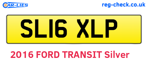SL16XLP are the vehicle registration plates.