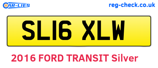 SL16XLW are the vehicle registration plates.
