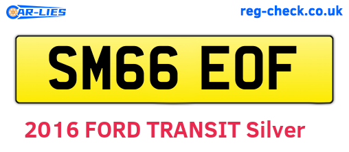 SM66EOF are the vehicle registration plates.