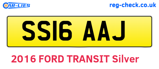 SS16AAJ are the vehicle registration plates.