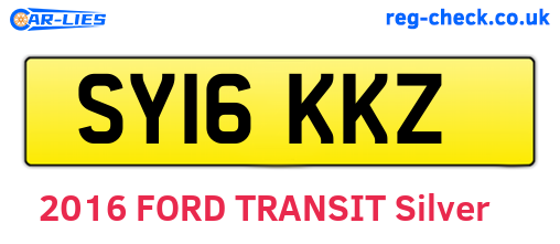 SY16KKZ are the vehicle registration plates.