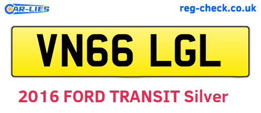 VN66LGL are the vehicle registration plates.
