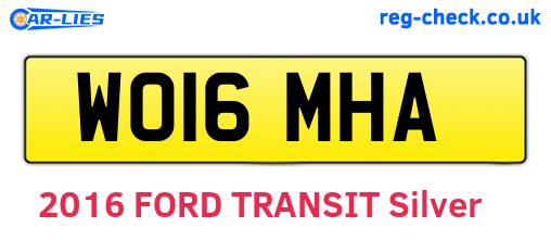 WO16MHA are the vehicle registration plates.