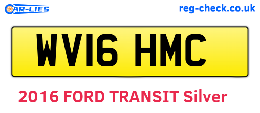 WV16HMC are the vehicle registration plates.