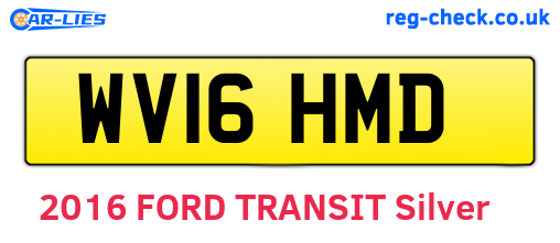 WV16HMD are the vehicle registration plates.