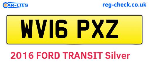 WV16PXZ are the vehicle registration plates.