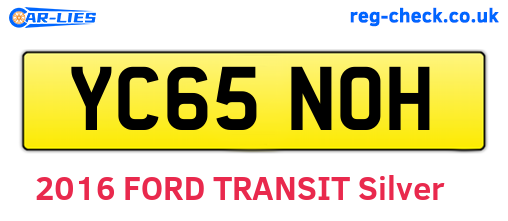 YC65NOH are the vehicle registration plates.