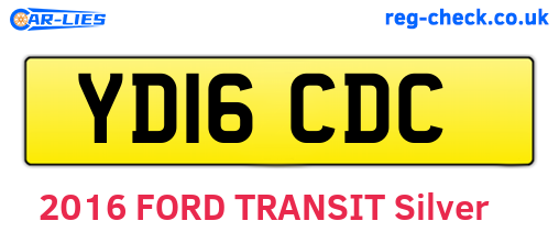 YD16CDC are the vehicle registration plates.