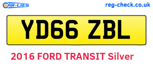 YD66ZBL are the vehicle registration plates.