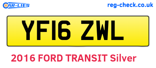 YF16ZWL are the vehicle registration plates.