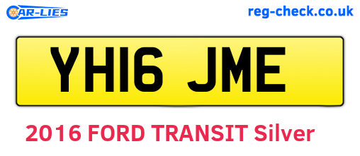 YH16JME are the vehicle registration plates.