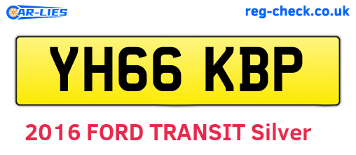 YH66KBP are the vehicle registration plates.