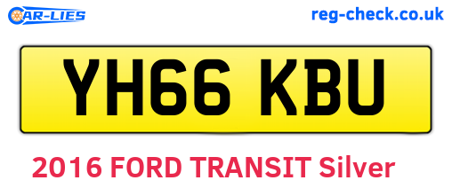 YH66KBU are the vehicle registration plates.