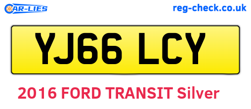 YJ66LCY are the vehicle registration plates.