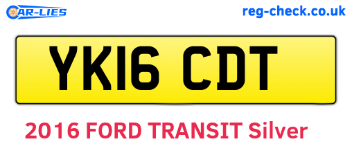 YK16CDT are the vehicle registration plates.