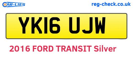 YK16UJW are the vehicle registration plates.