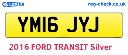 YM16JYJ are the vehicle registration plates.