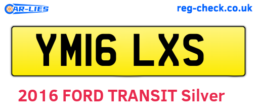 YM16LXS are the vehicle registration plates.
