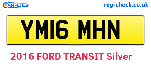 YM16MHN are the vehicle registration plates.
