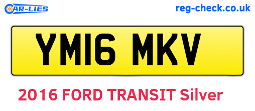 YM16MKV are the vehicle registration plates.