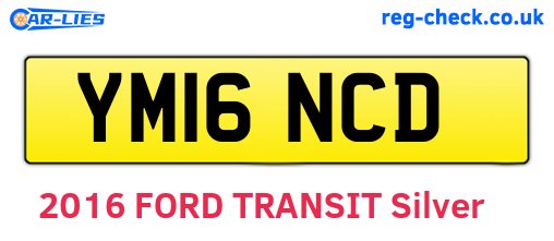 YM16NCD are the vehicle registration plates.
