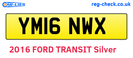 YM16NWX are the vehicle registration plates.