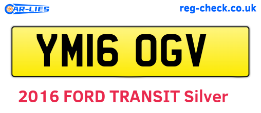 YM16OGV are the vehicle registration plates.