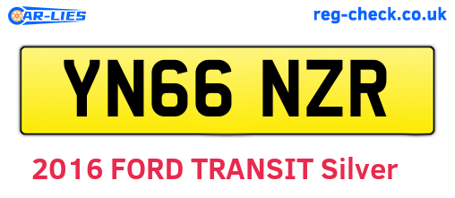 YN66NZR are the vehicle registration plates.