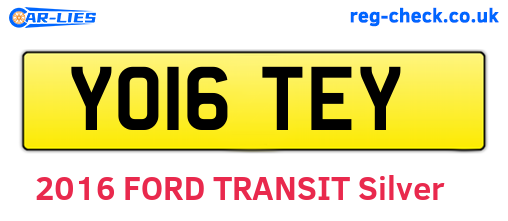 YO16TEY are the vehicle registration plates.