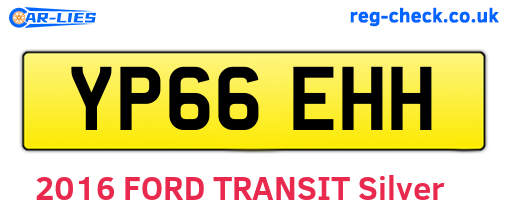 YP66EHH are the vehicle registration plates.