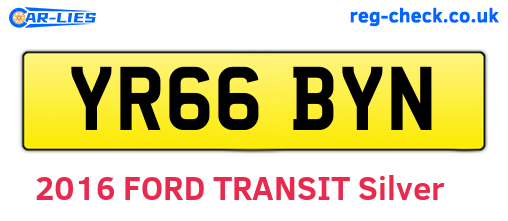 YR66BYN are the vehicle registration plates.