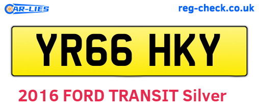 YR66HKY are the vehicle registration plates.