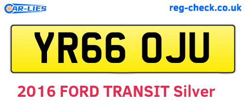 YR66OJU are the vehicle registration plates.
