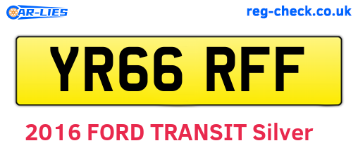 YR66RFF are the vehicle registration plates.