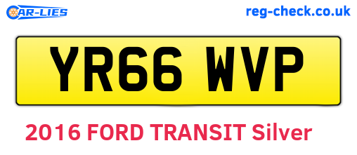 YR66WVP are the vehicle registration plates.