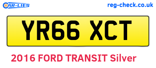 YR66XCT are the vehicle registration plates.