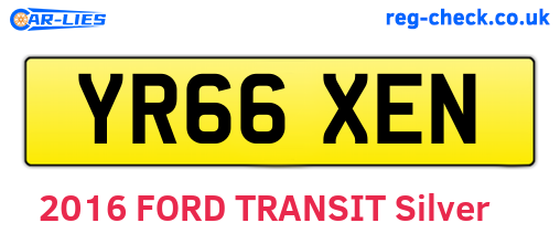 YR66XEN are the vehicle registration plates.