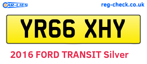 YR66XHY are the vehicle registration plates.