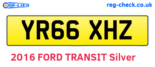 YR66XHZ are the vehicle registration plates.